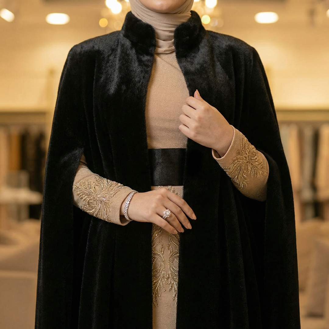 قفطان دبي فرو - DPKFA001