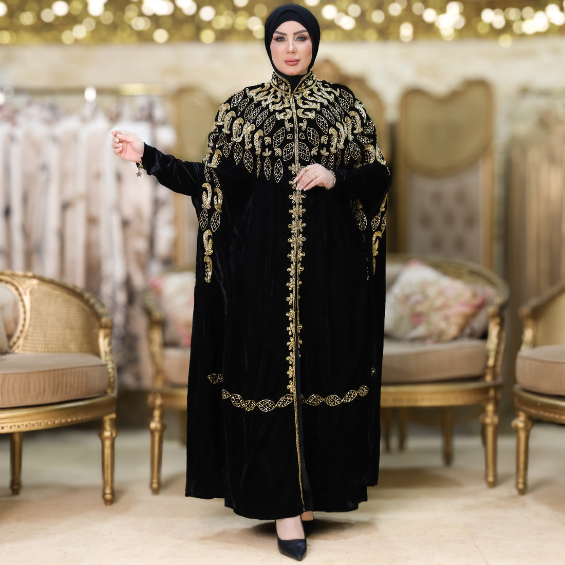 قفطان شمواه تطريز هندي - DPKPQ001