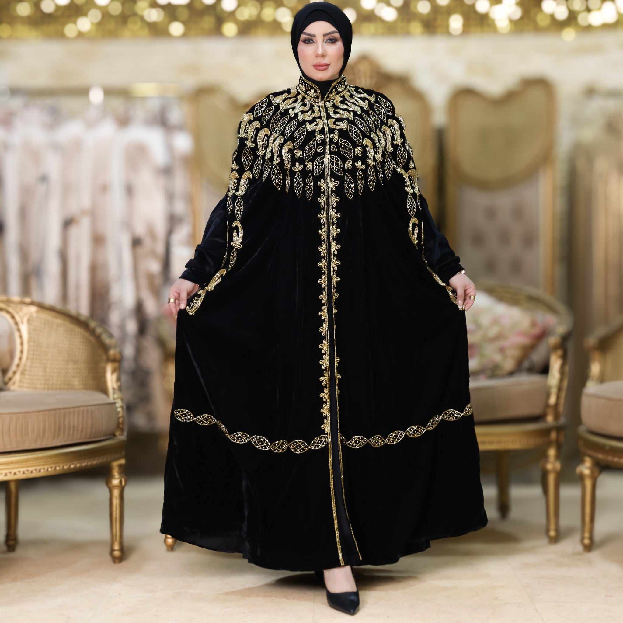 قفطان شمواه تطريز هندي - DPKPQ001