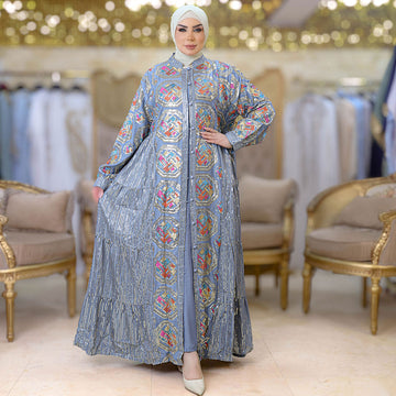 طقم كارديجان كويتي تطريز - DPKSA005