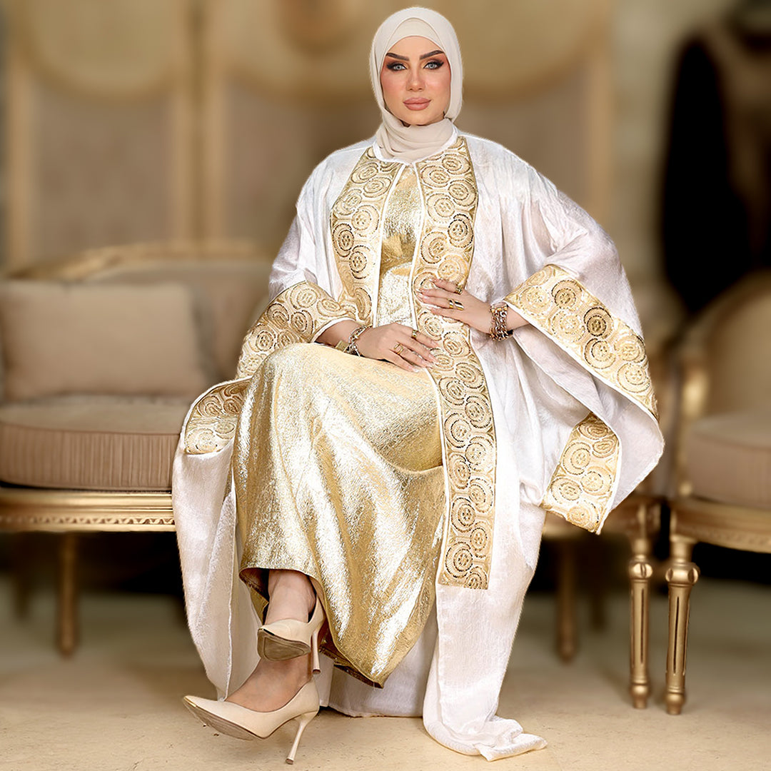 طقم قفطان بحريني سواريه - DPKJ001