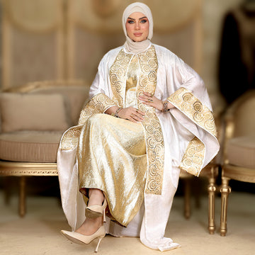 طقم قفطان بحريني سواريه - DPKJ001