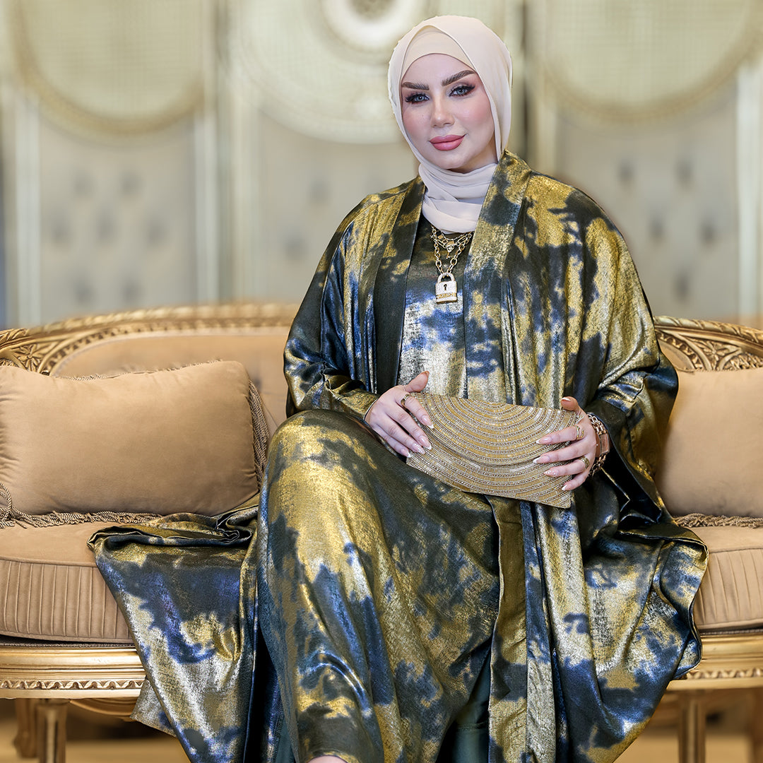 طقم قفطان إماراتي شايني - DPTKA005
