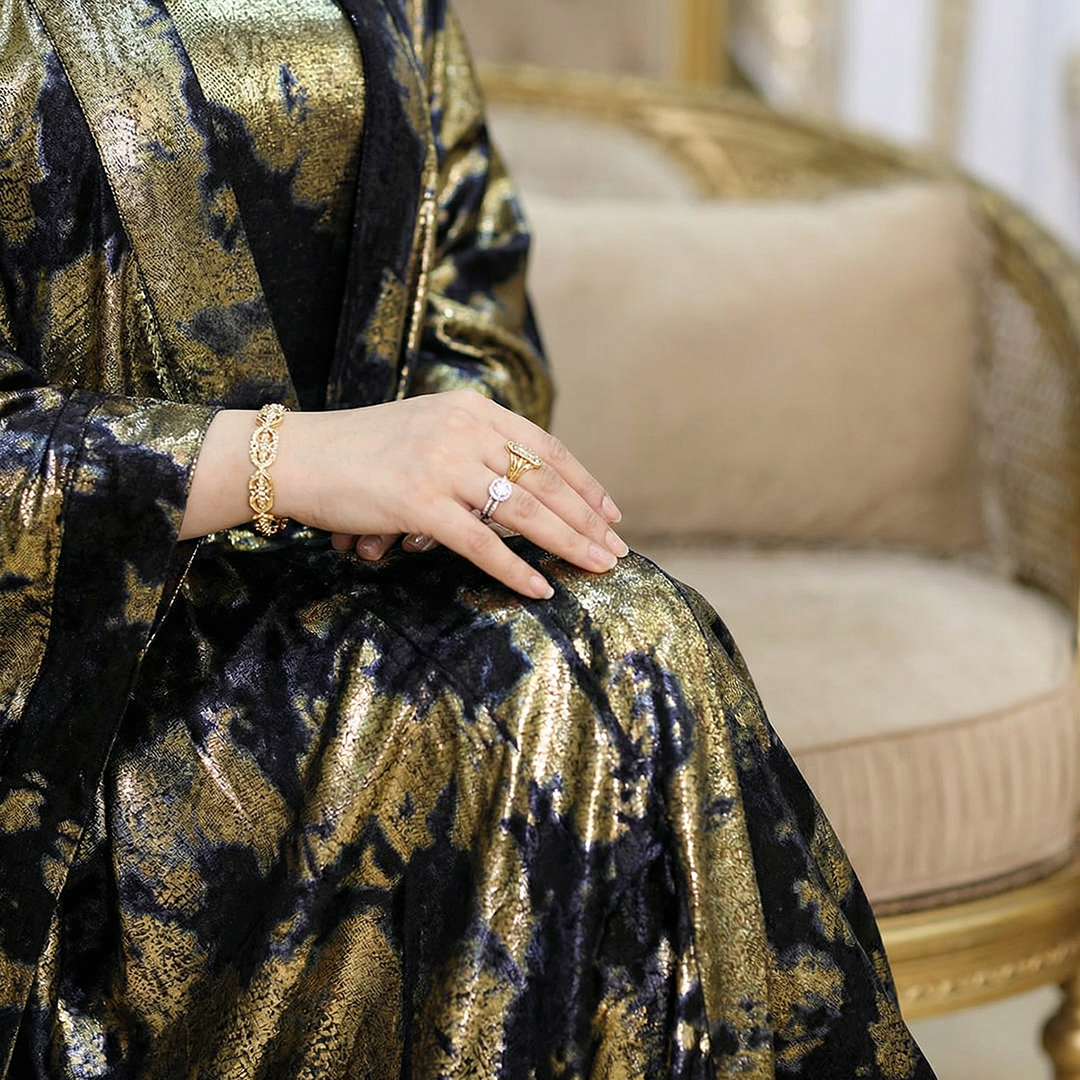 طقم قفطان خليجي شايني - DPTKA007