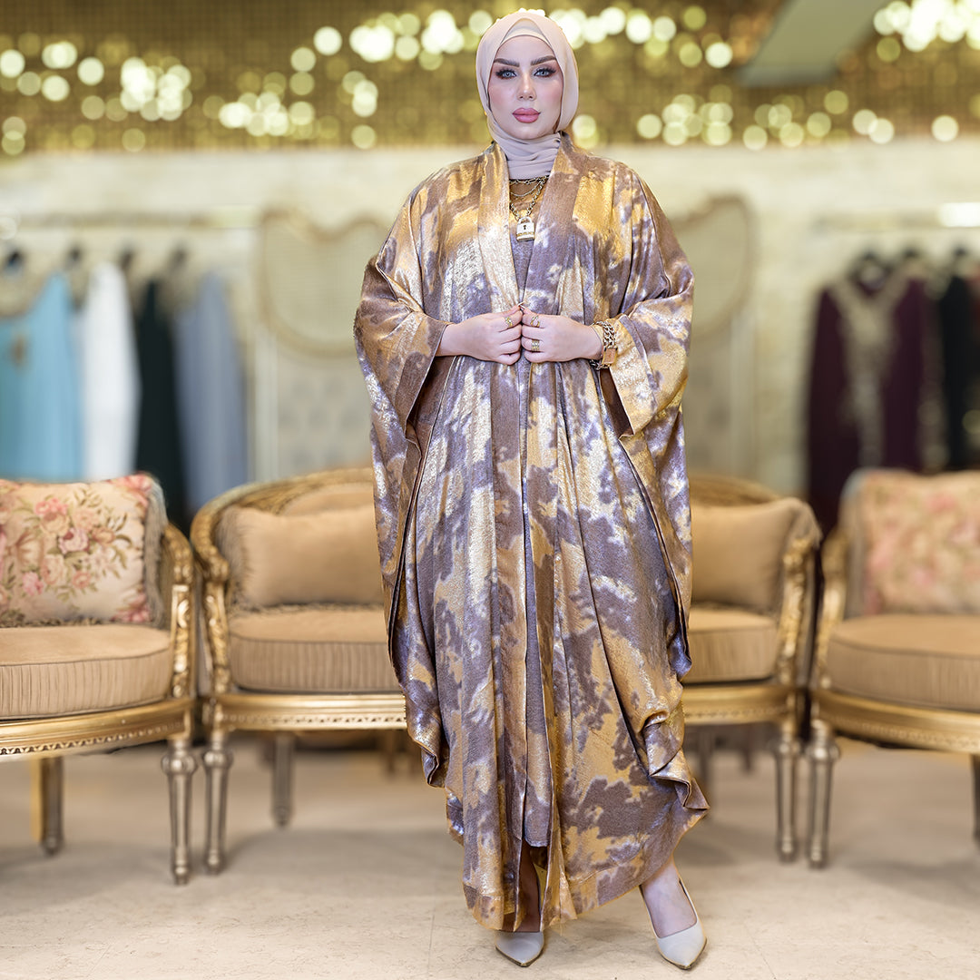 طقم قفطان إماراتي شايني - DPTKA008