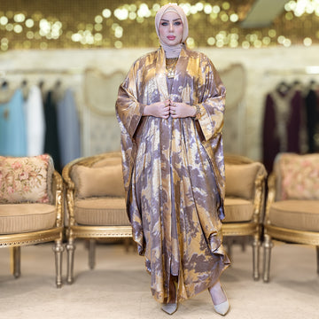 طقم قفطان إماراتي شايني - DPTKA008