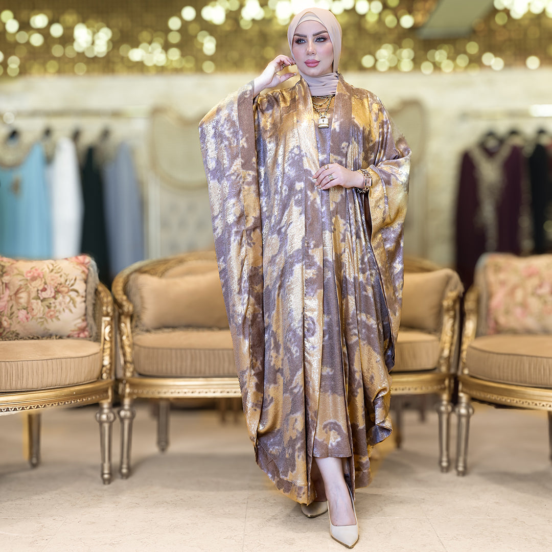 طقم قفطان إماراتي شايني - DPTKA008