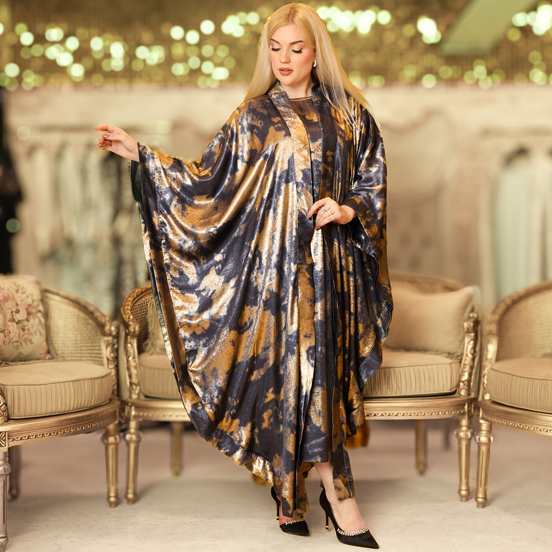 طقم قفطان إماراتي شايني - DPTKA012