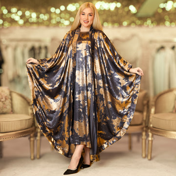 طقم قفطان إماراتي شايني - DPTKA012