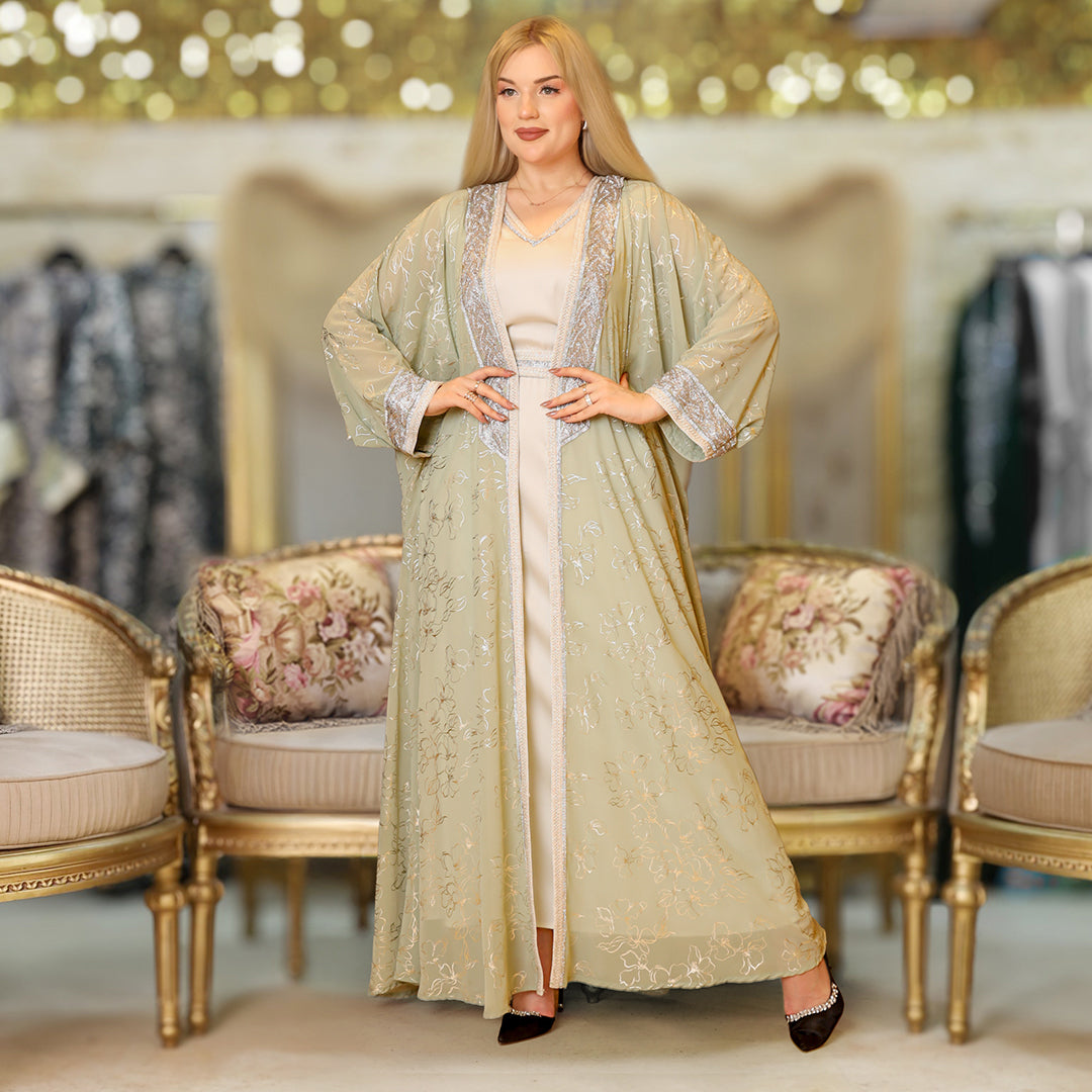 توينز عباية سواريه إماراتي  -  DPTKC006