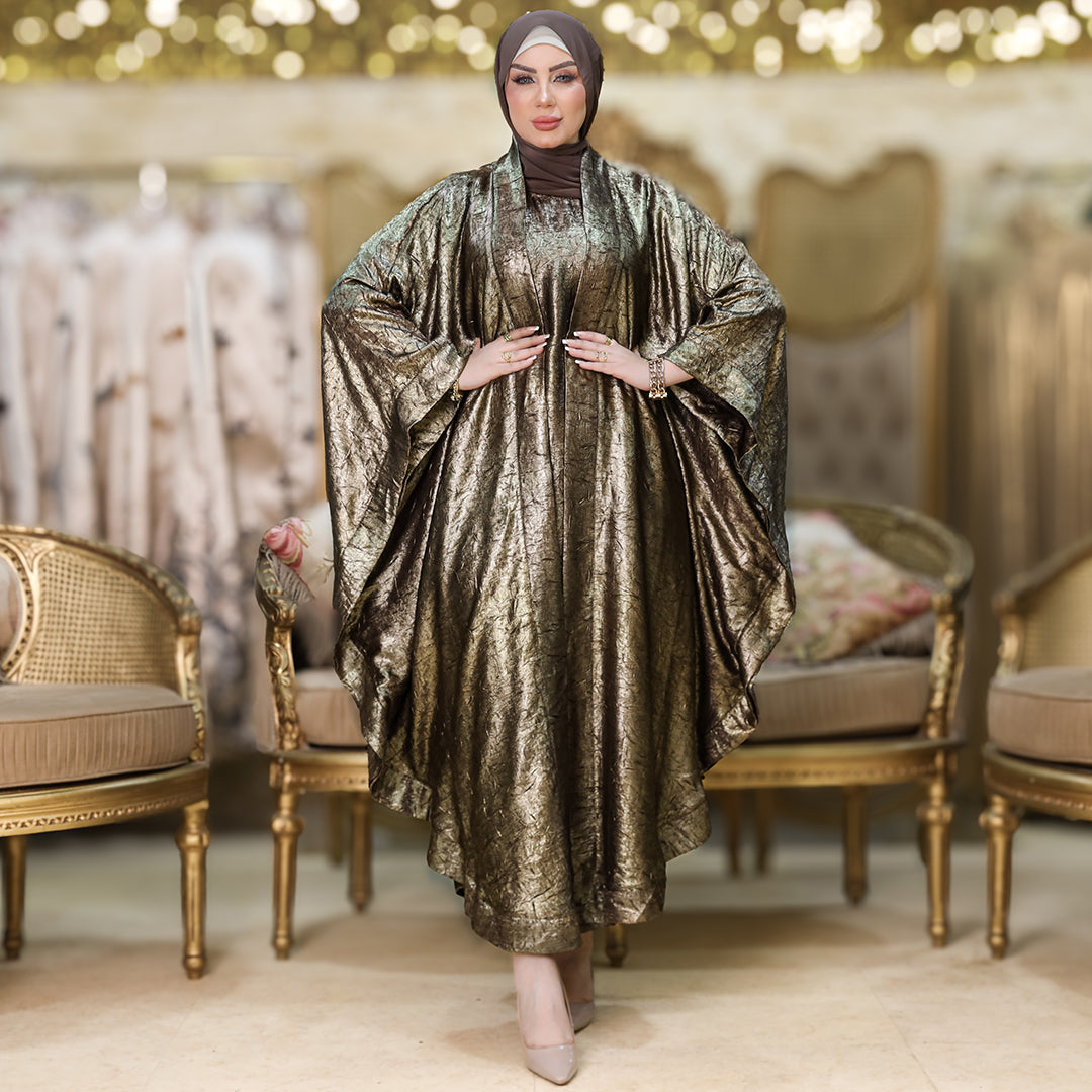 طقم قفطان إماراتي شايني -  DPTKD013