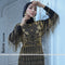 فستان تطريز هندي هاند ميد بالكامل - DSCD135