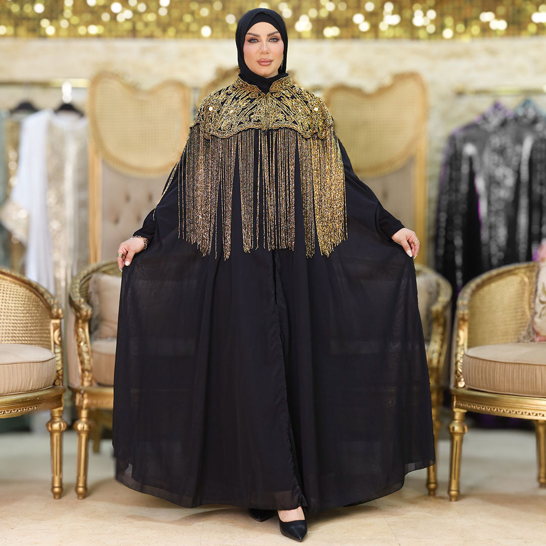 قفطان شيفون تطريز هاند ميد - DSCD194