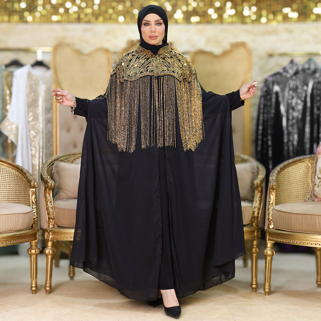 قفطان شيفون تطريز هاند ميد - DSCD194