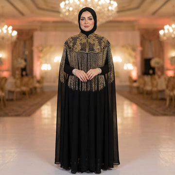 قفطان شيفون تطريز هاند ميد -DSCD197