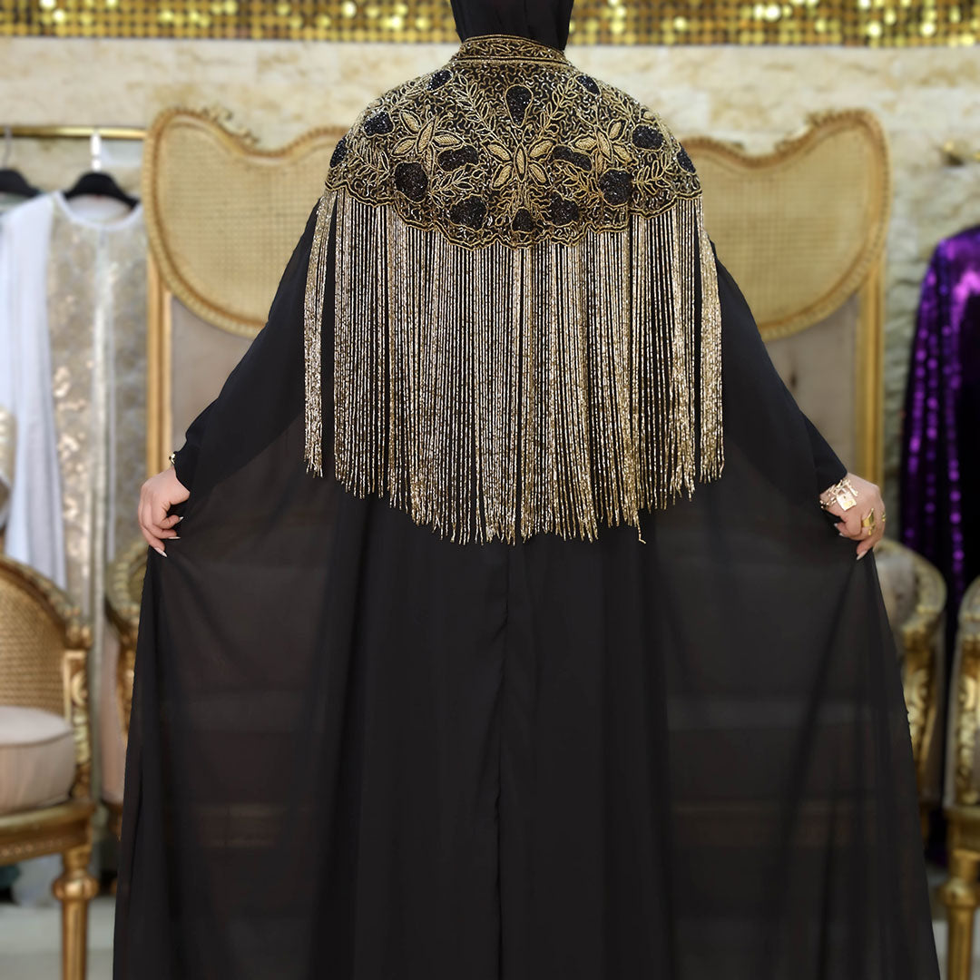 قفطان شيفون تطريز هاند ميد -DSCD198