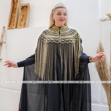 قفطان شيفون تطريز هاند ميد -DSCD202