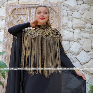 قفطان شيفون تطريز هاند ميد -DSCD204