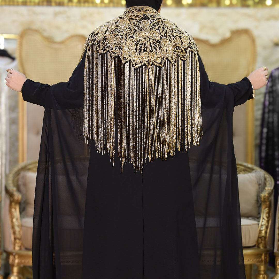 قفطان شيفون تطريز هاند ميد -DSCD205