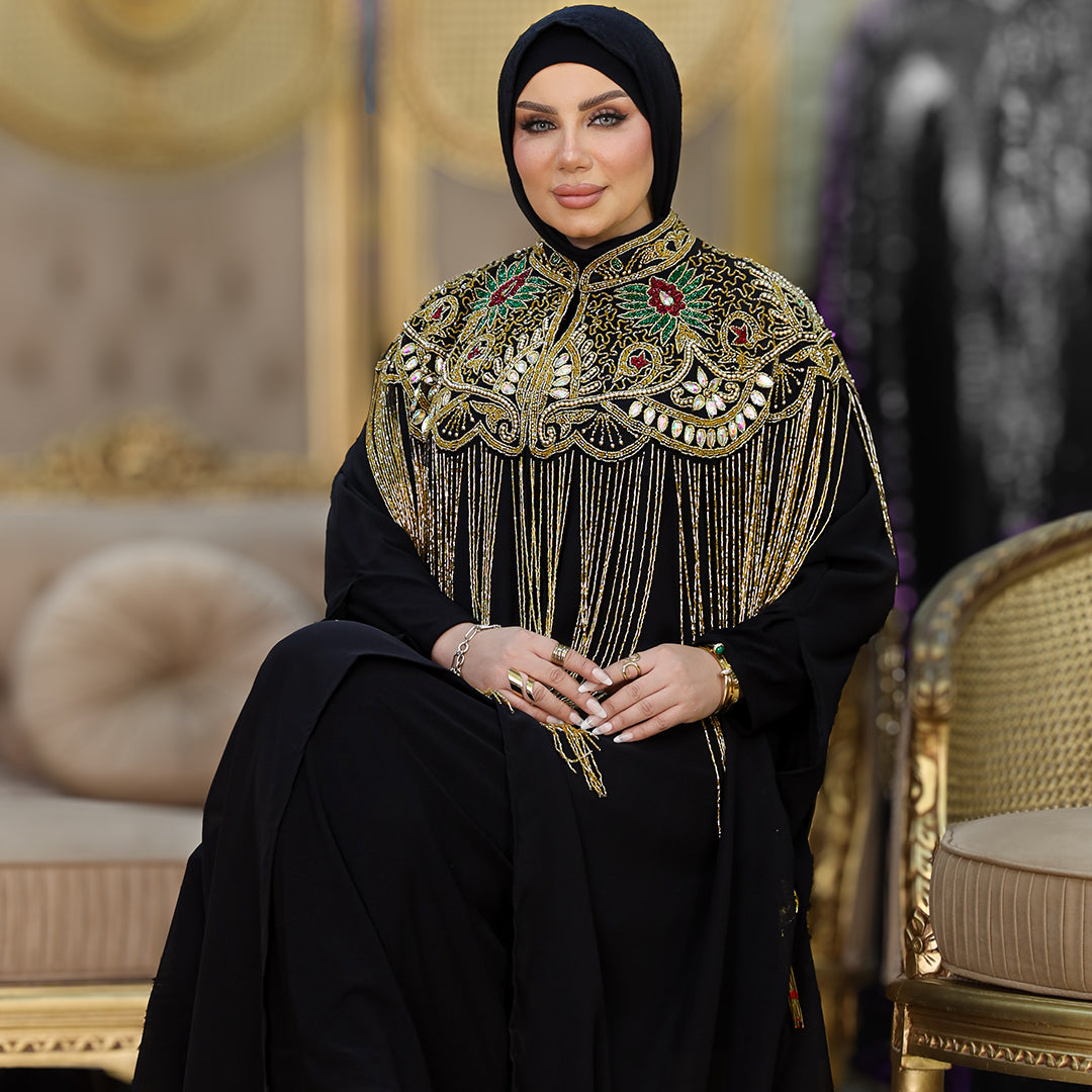 قفطان شيفون تطريز هاند ميد -DSCD222