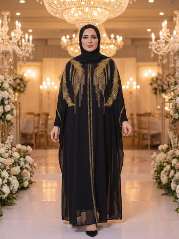 قفطان شيفون تطريز هاند ميد -DSCD293