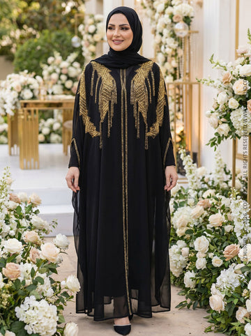 قفطان شيفون تطريز هاند ميد -DSCD293