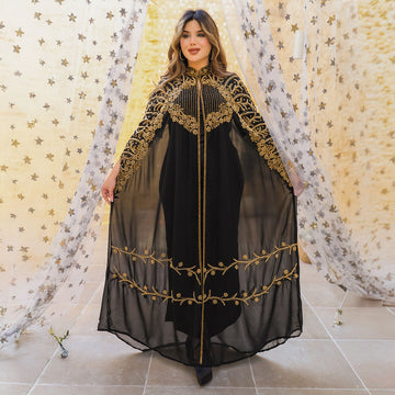 قفطان شيفون تطريز هاند ميد -DSCD294