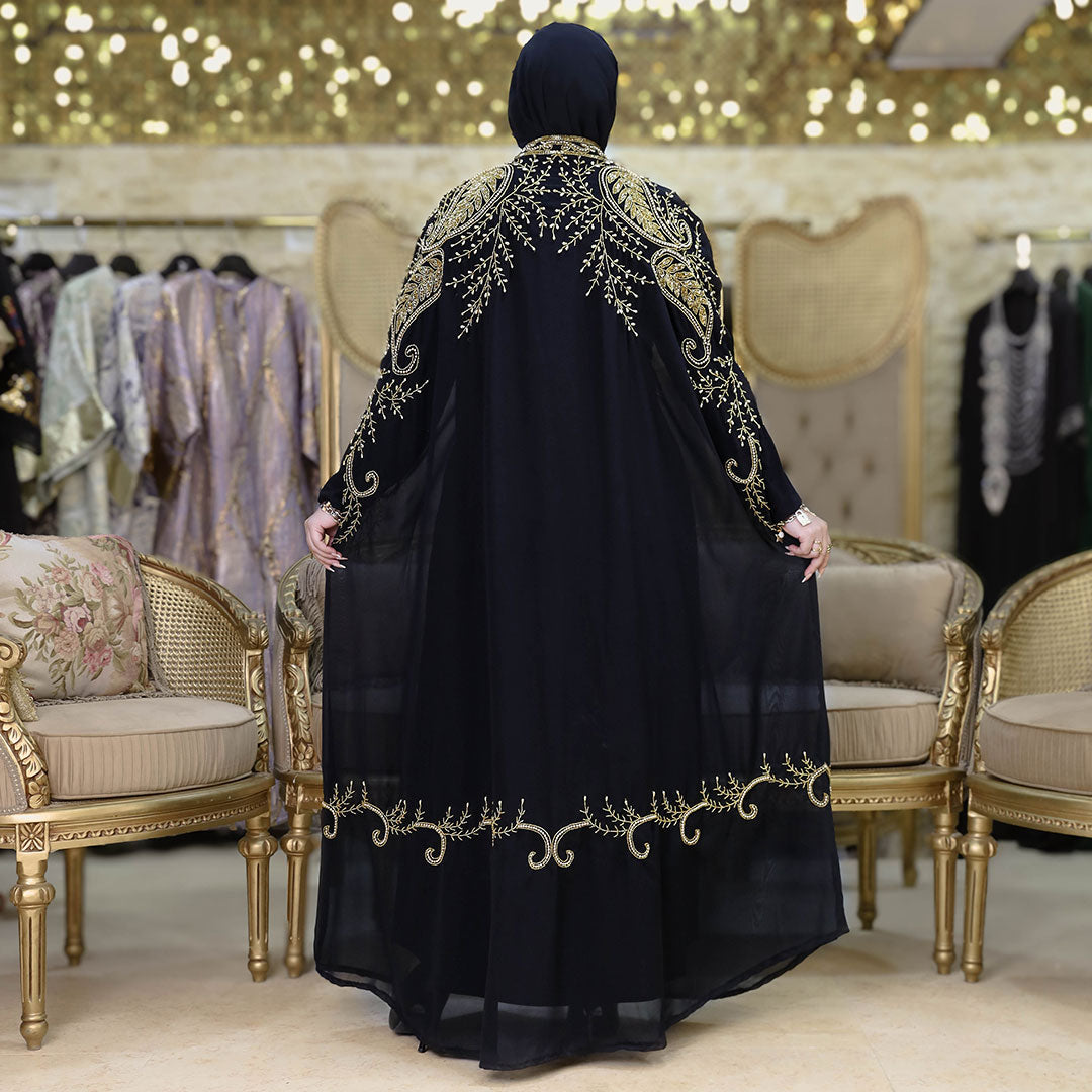 قفطان شيفون تطريز هاند ميد -DSCD295
