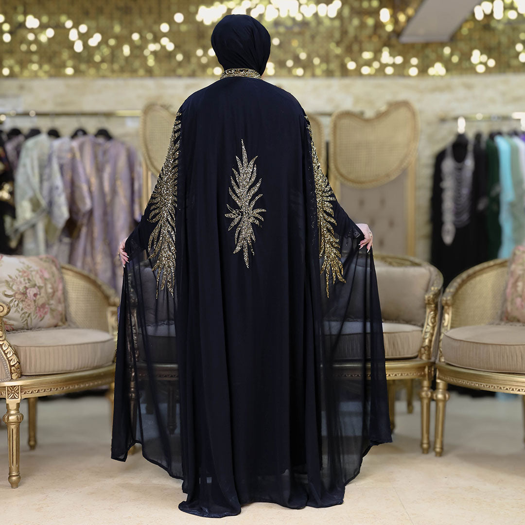 قفطان شيفون تطريز هاند ميد -DSCD403