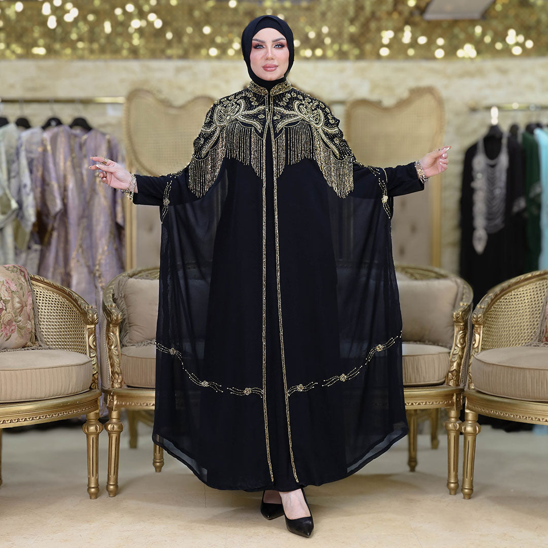 قفطان شيفون تطريز هاند ميد -DSCD409