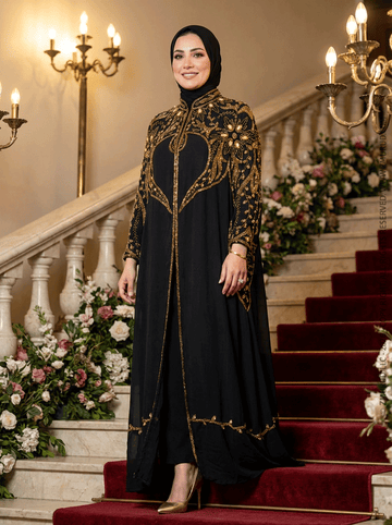 قفطان شيفون تطريز هاند ميد - DSCD612