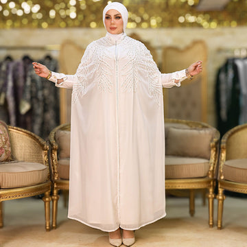 قفطان شيفون تطريز هاند ميد -DSCD589