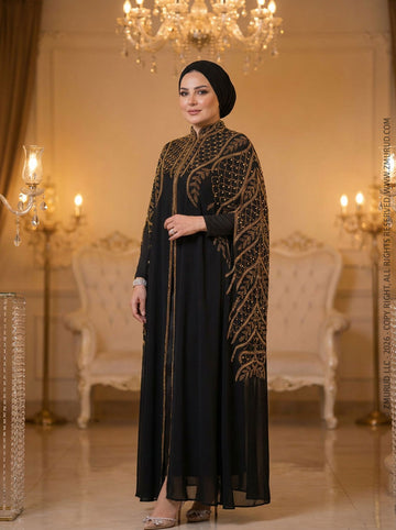 قفطان شيفون تطريز هاند ميد - DSCD597