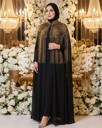 قفطان شيفون تطريز هاند ميد - DSCD600