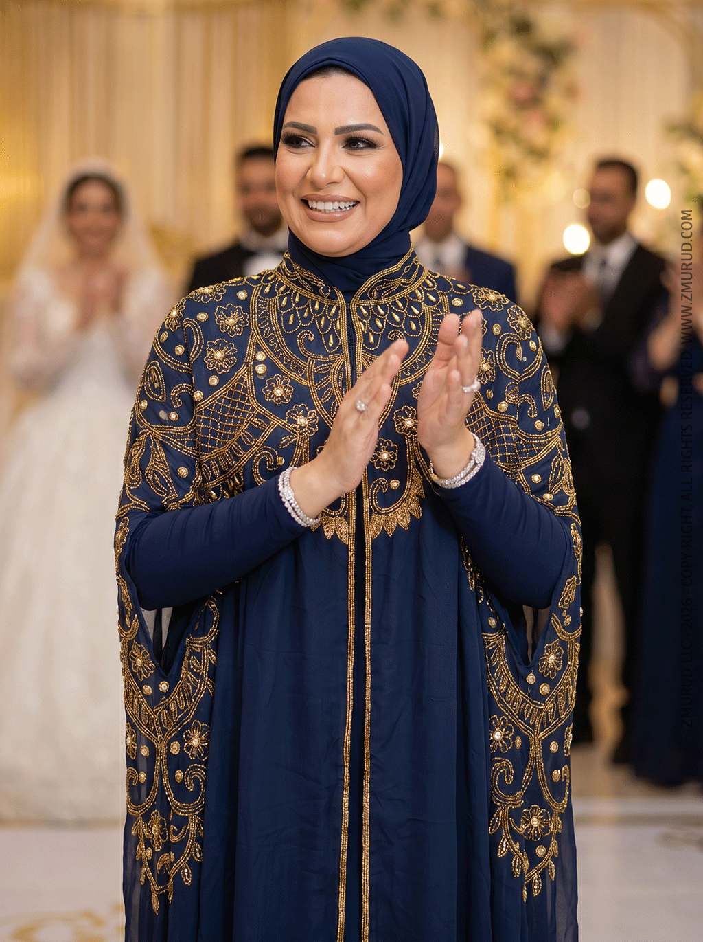قفطان شيفون تطريز هاند ميد -DSCD667