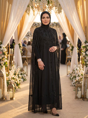 قفطان شيفون تطريز هاند ميد -DSCD669