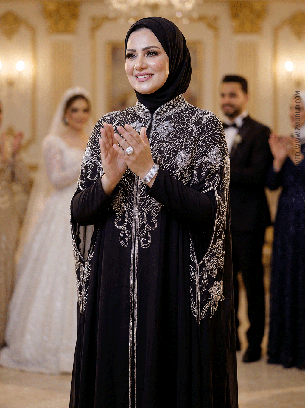 قفطان شيفون تطريز هاند ميد -DSCD681