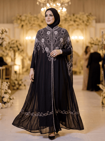 قفطان شيفون تطريز هاند ميد -DSCD681