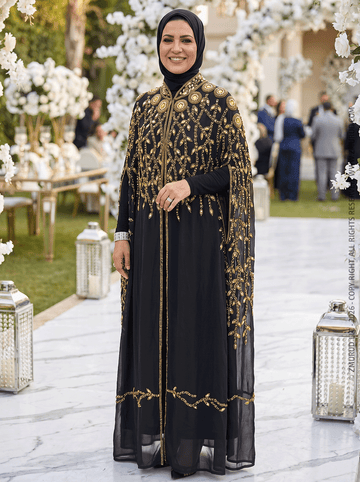 قفطان شيفون تطريز هاند ميد -DSCD710