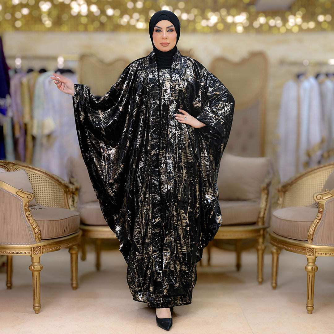 طقم قفطان إماراتي شايني- DPTKA021