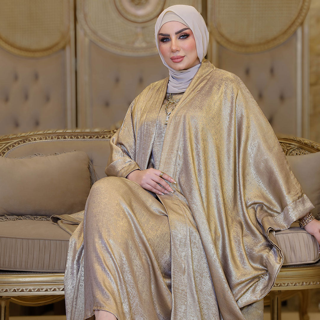 طقم قفطان إماراتي شايني -  DPTKD002