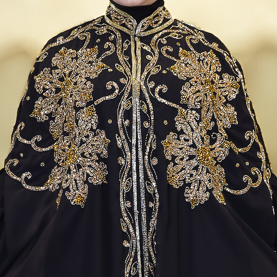 قفطان شيفون تطريز هاند ميد - dscd470