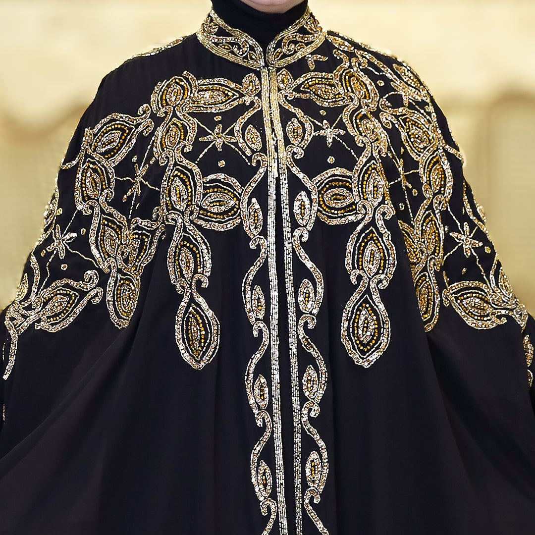 قفطان شيفون تطريز هاند ميد - dscd472