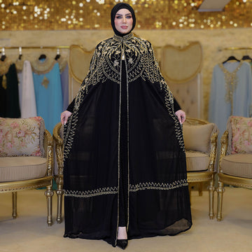 قفطان شيفون تطريز هاند ميد -DSCD580