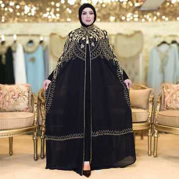 قفطان شيفون تطريز هاند ميد -DSCD580