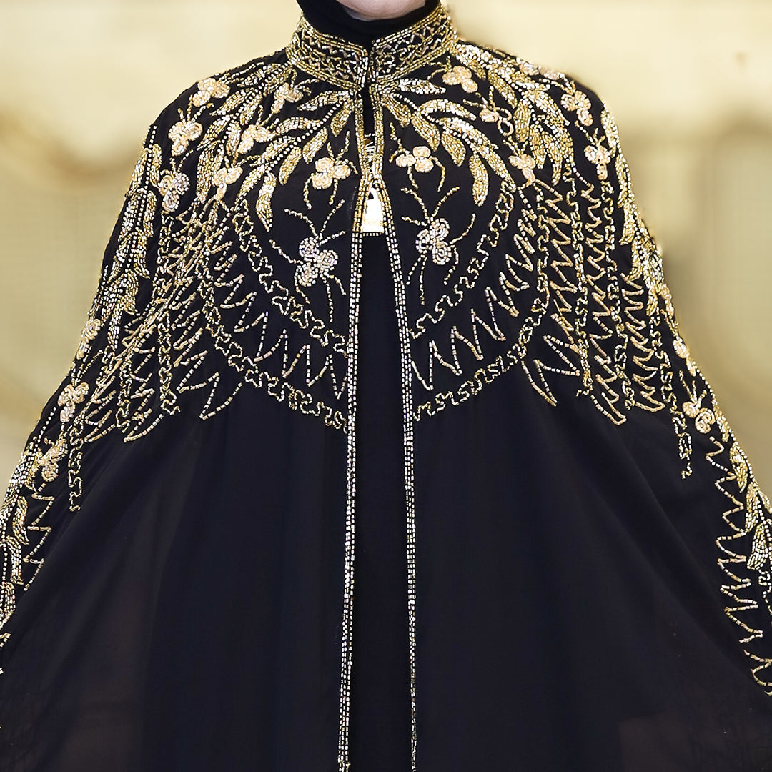 قفطان شيفون تطريز هاند ميد -DSCD580