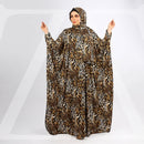 عباية جيرسيه زبدة ليكرا بطرحة-EZT103