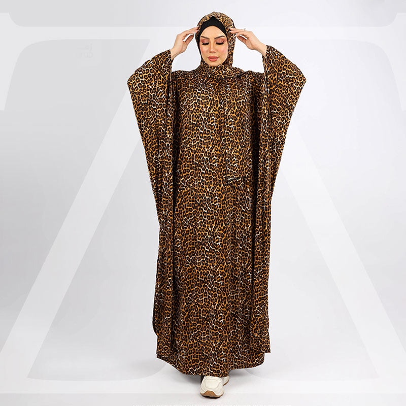 إسدال جيرسيه ليكرا بطرحة-EZT104