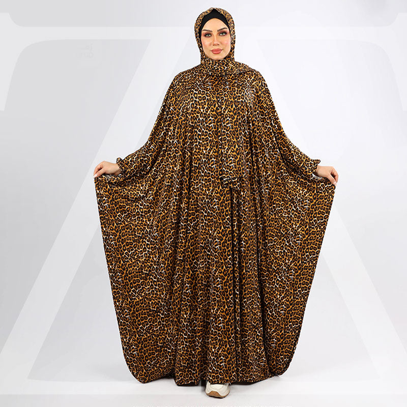 إسدال جيرسيه ليكرا بطرحة-EZT104