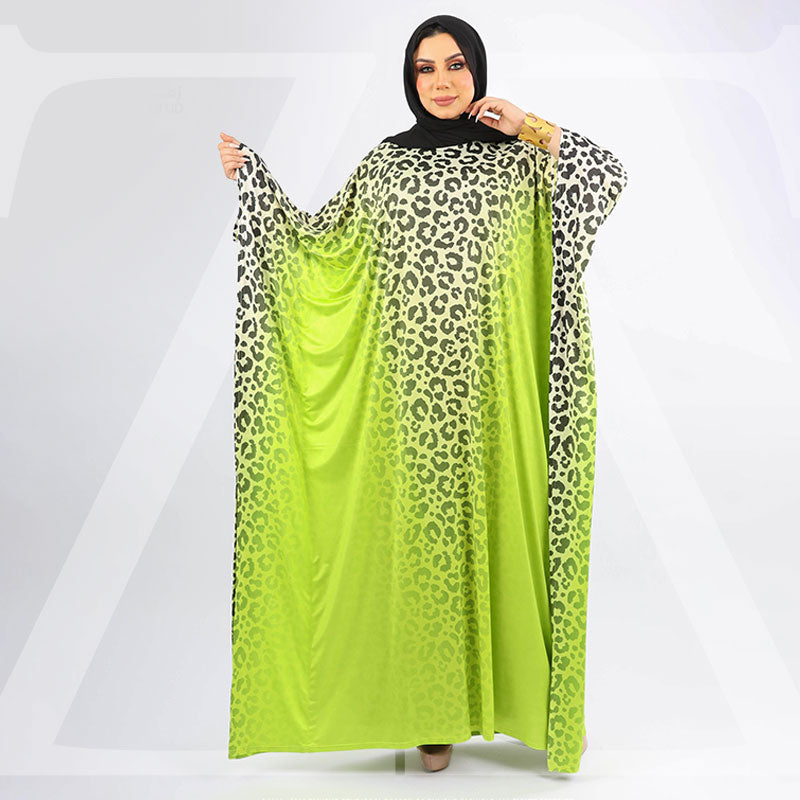 عباية دبي جيرسيه طباعة ديجيتال - EZ1049